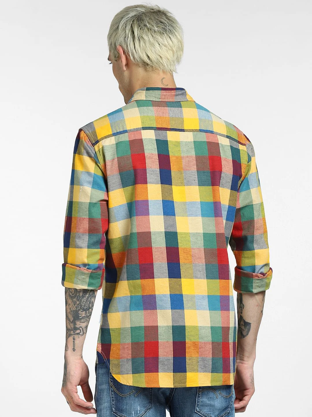 Multi-coloured Check Full Sleeves Shirt - Image 4