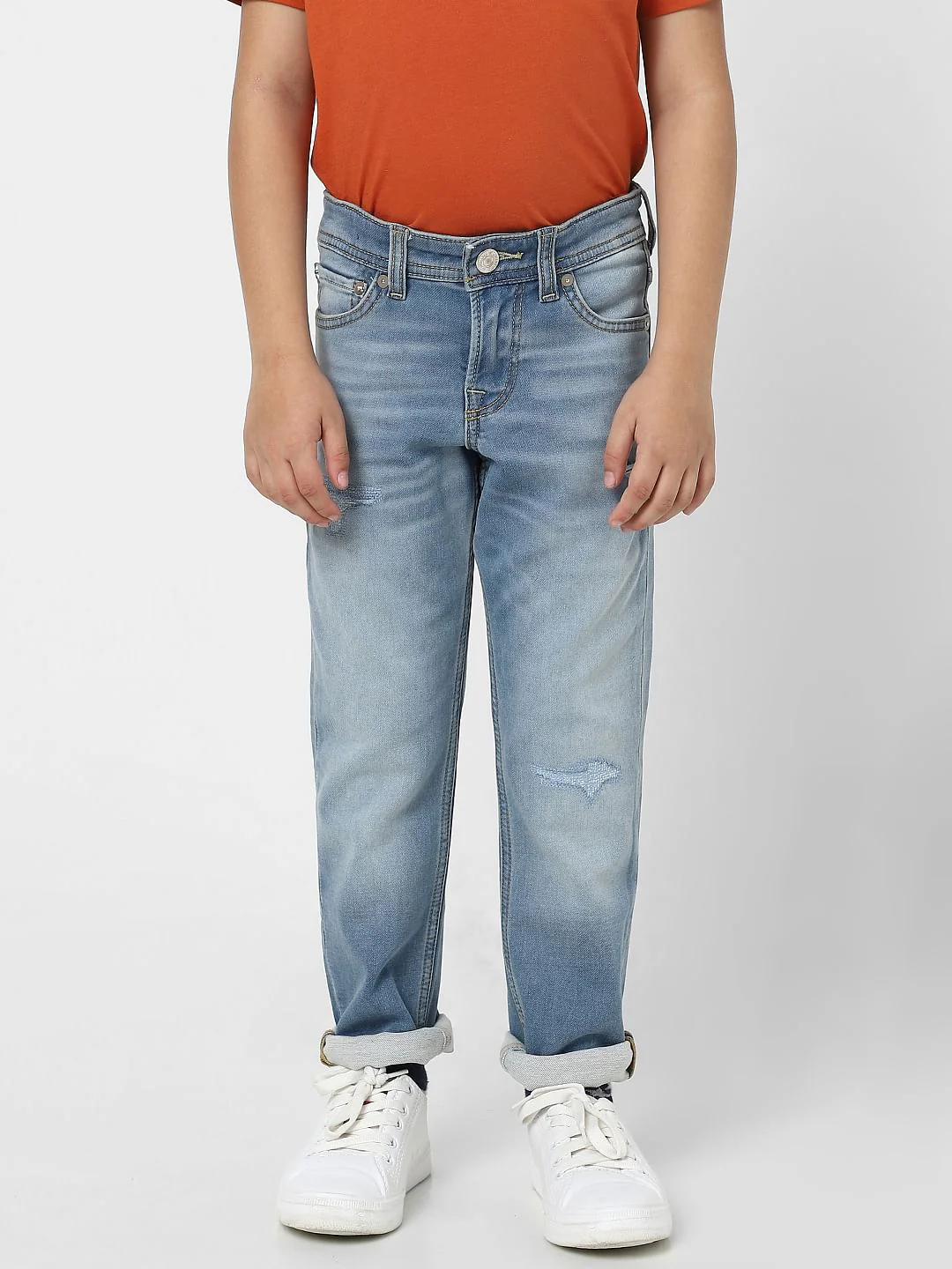 Boys Blue Mid Rise Clark Regular Jeans - Image 2