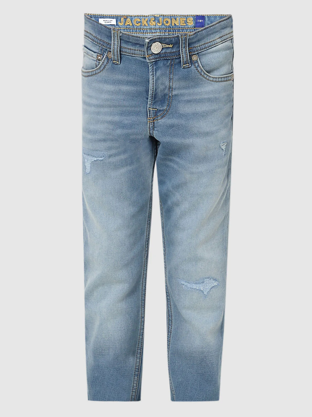Boys Blue Mid Rise Clark Regular Jeans - Image 6
