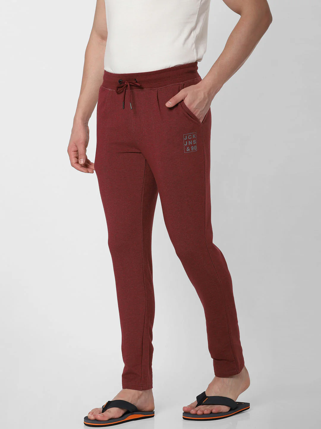 Red Mid Rise Trackpants - Image 3