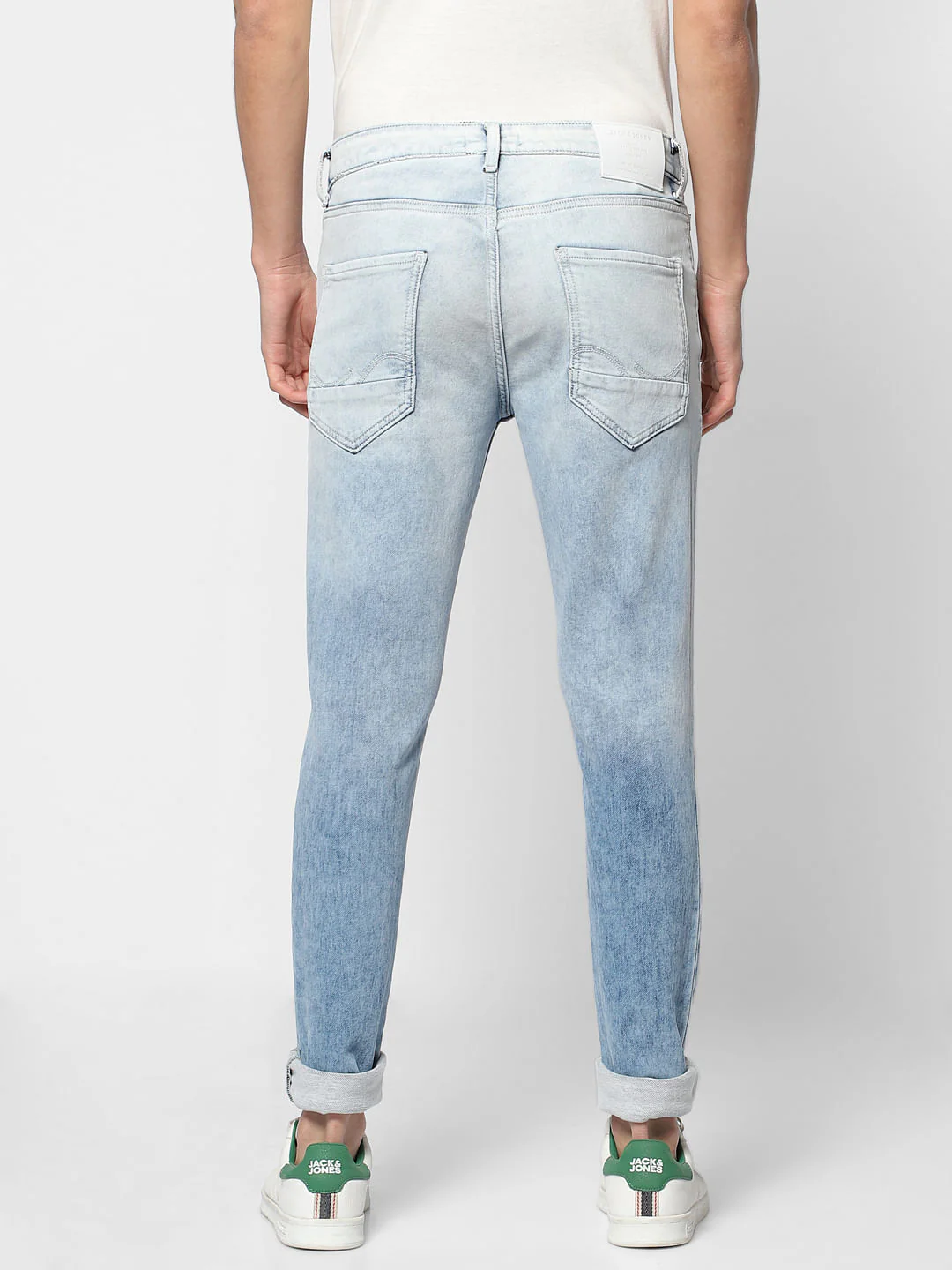 Light Blue Low Rise Liam Washed Skinny Fit Jeans - Image 4