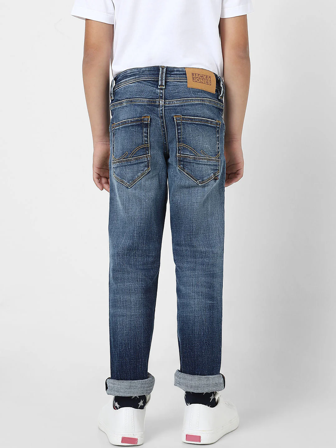 Boys Blue Mid Rise Clark Straight Jeans - Image 4