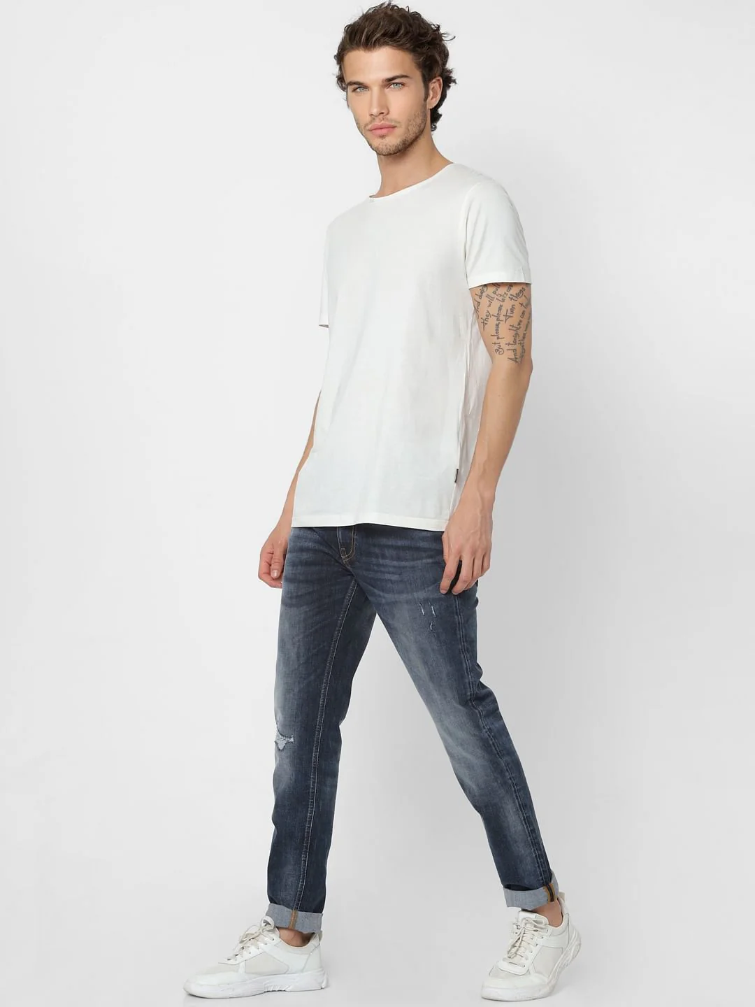 Dark Blue Low Rise Liam Skinny Fit Jeans