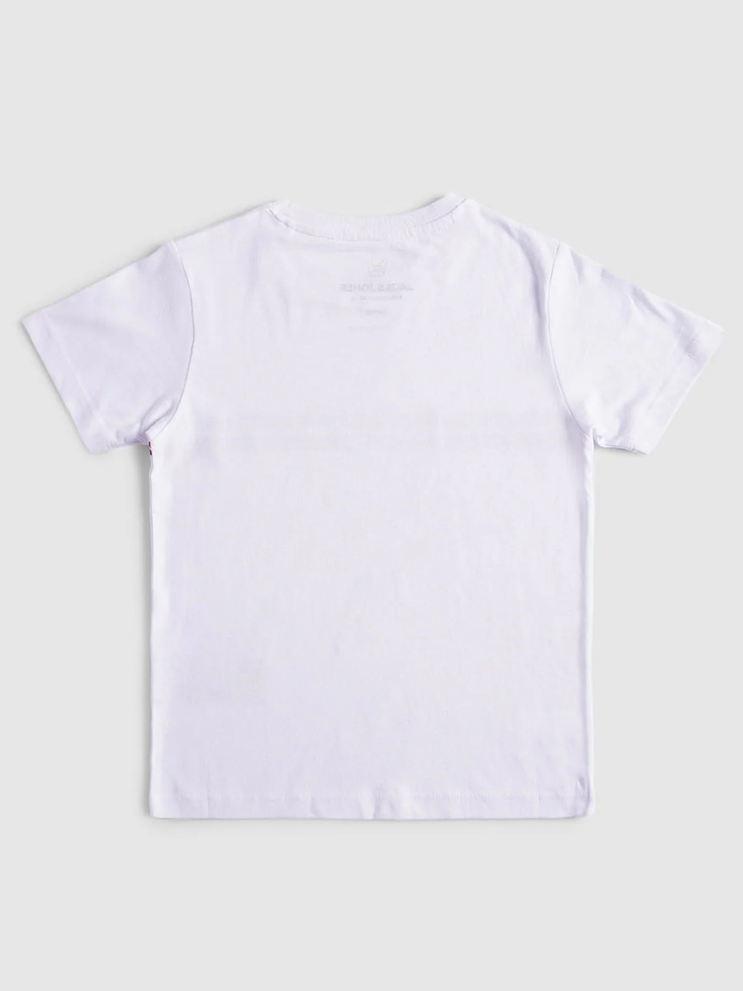 BOYS White Tape Detail Crew Neck T-shirt - Image 2