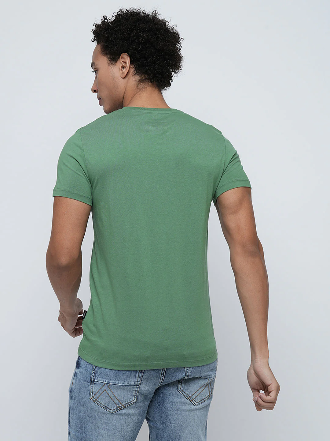 PRODUKT by JACK&JONES Green Logo Text Crew Neck T-shirt - Image 4