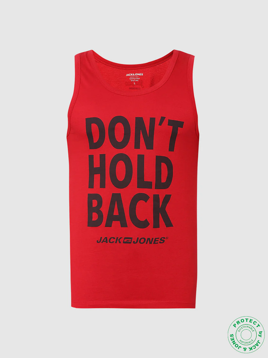 Red Slogan Print Vest - Image 6
