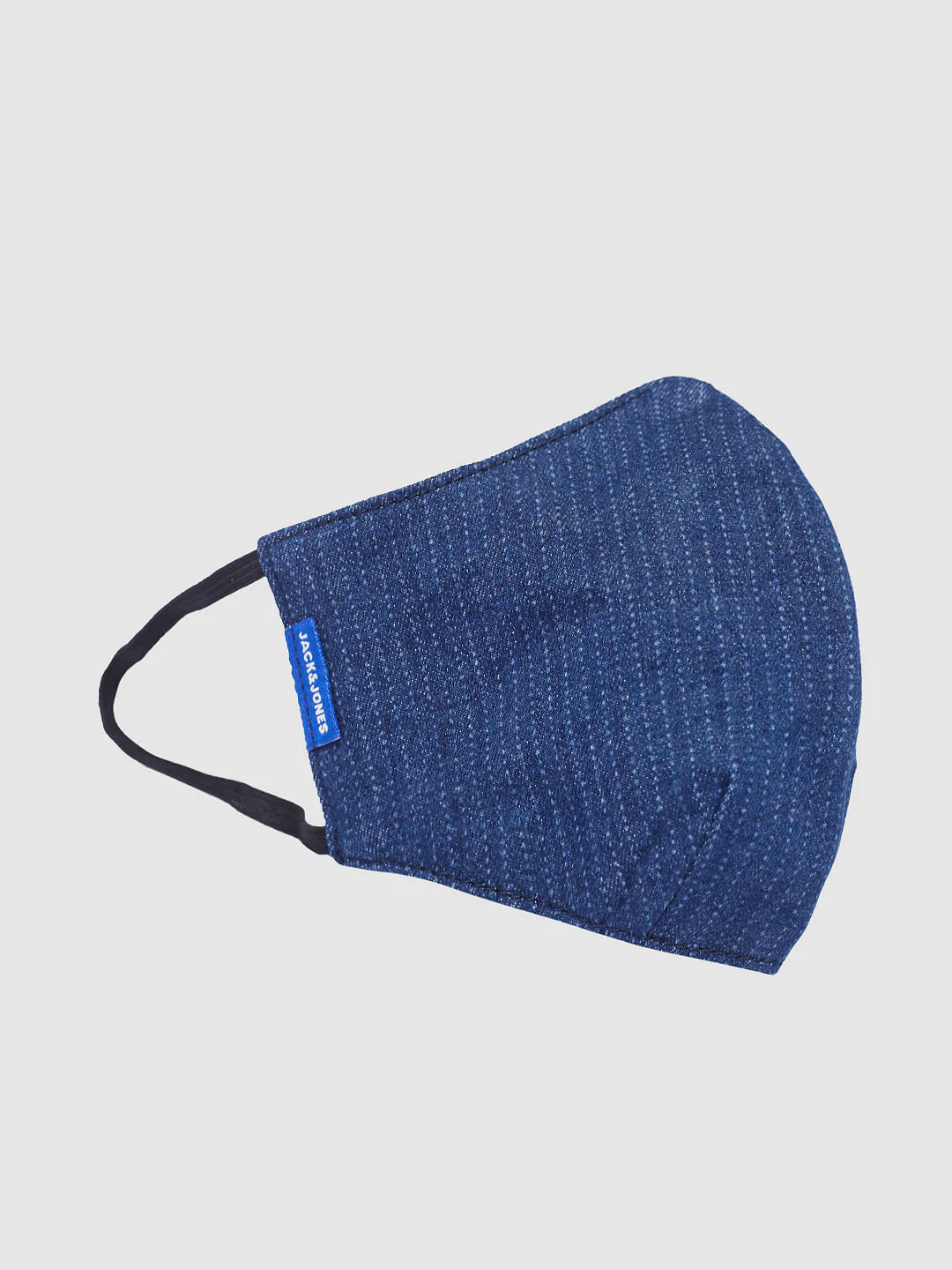 Blue Striped Lightweight Denim 3PLY Mask - Image 4