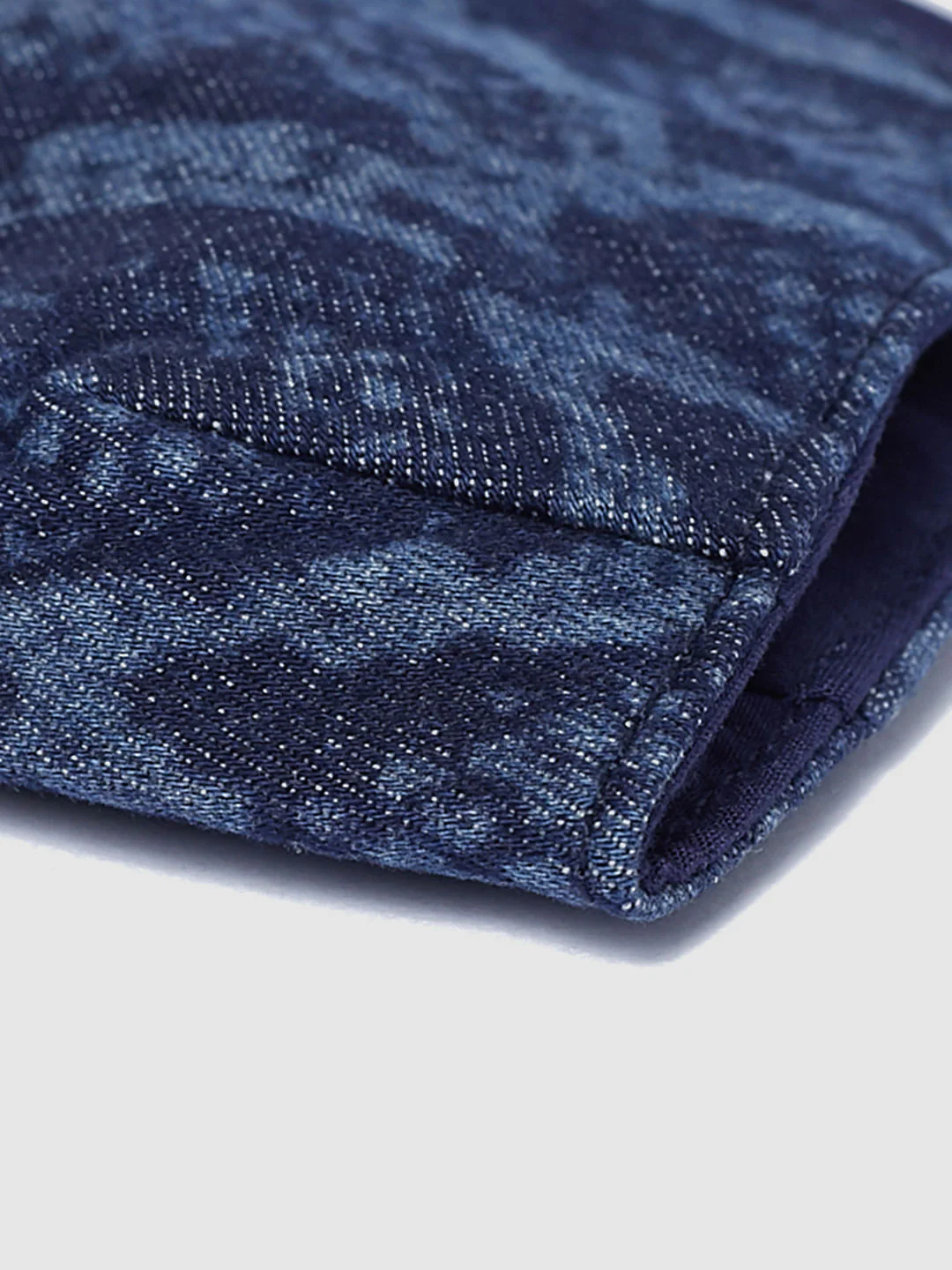 Blue Animal Print Lightweight Denim 3PLY Mask - Image 5