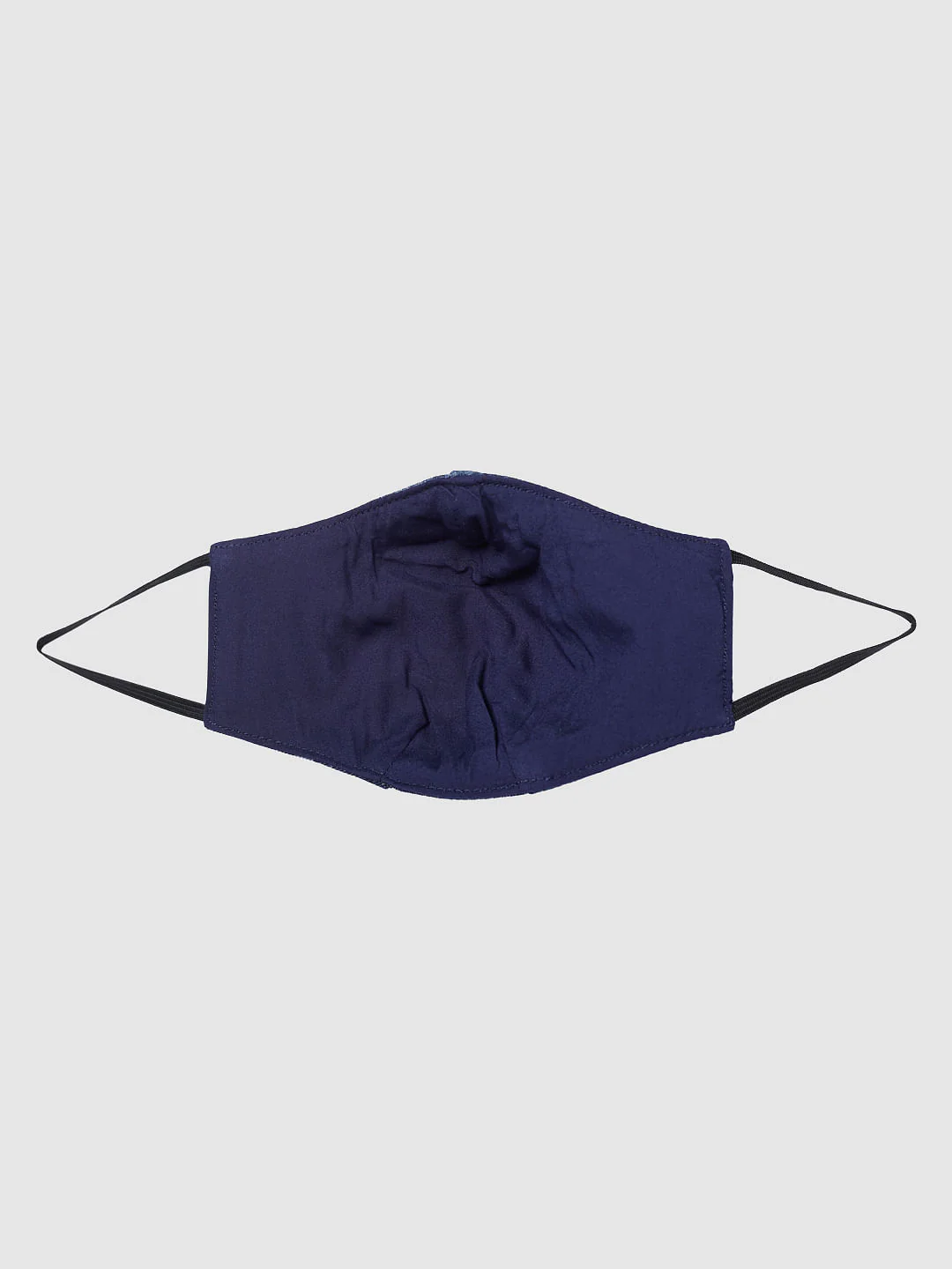 Blue Abstract Print Lightweight Denim 3PLY Mask - Image 3
