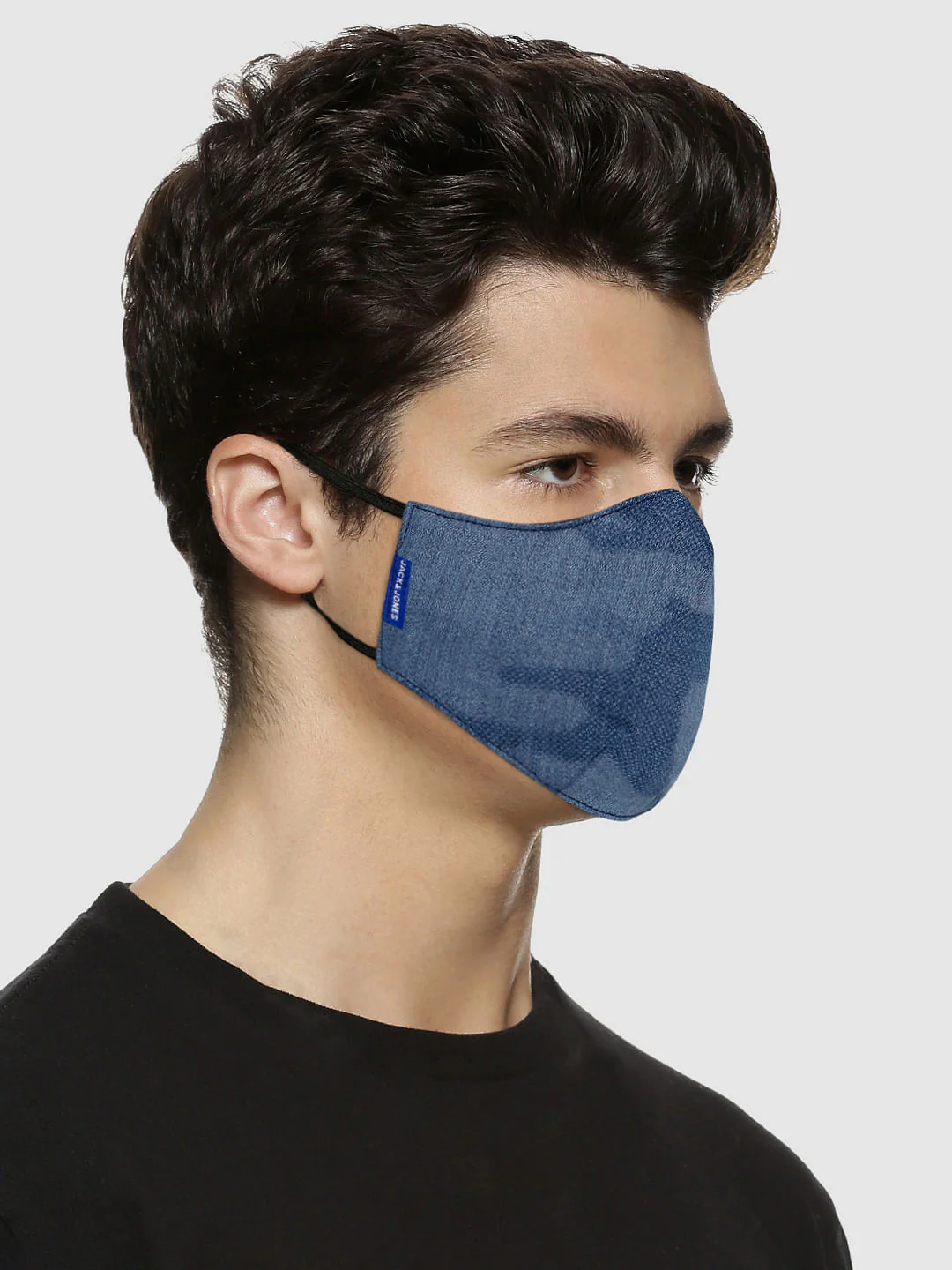 Pack of 3 Blue Lightweight Denim 3PLY Mask - Image 2