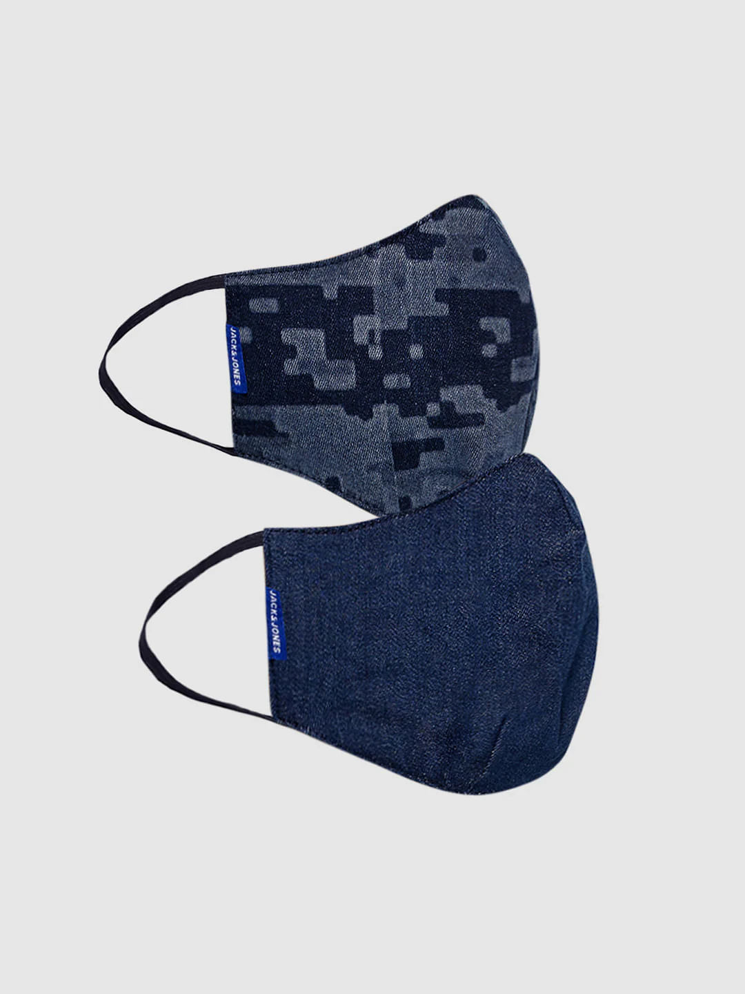 Pack of 2 Blue Lightweight Denim 3PLY Mask