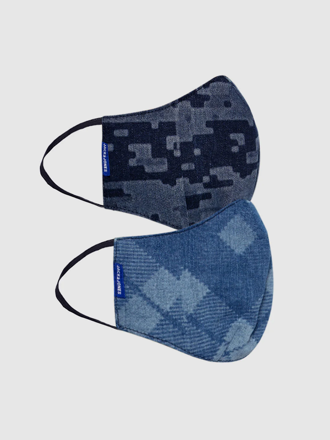 Pack of 2 Printed Lightweight Denim 3PLY Mask