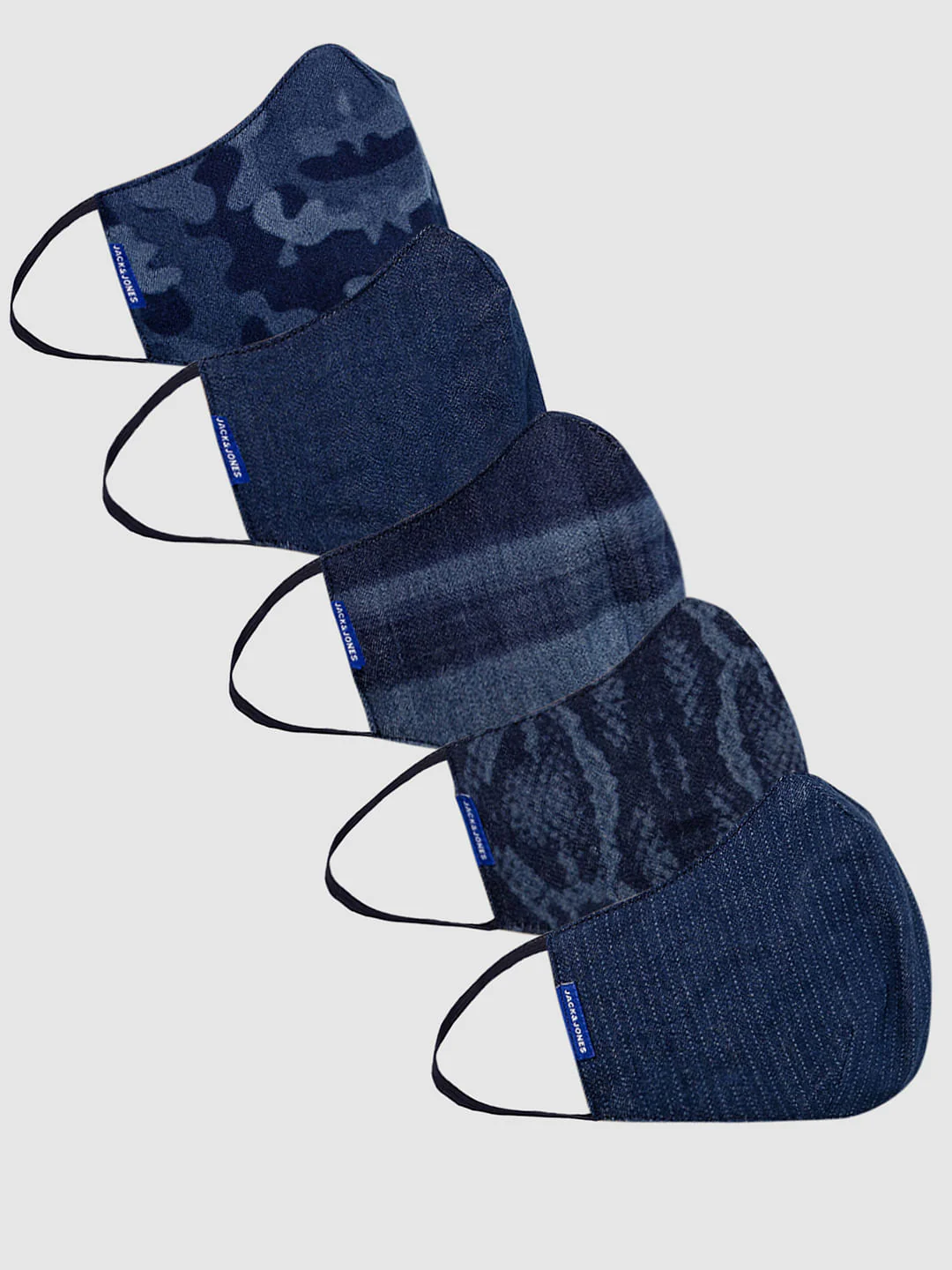Pack of 5 Lightweight Denim 3PLY Mask