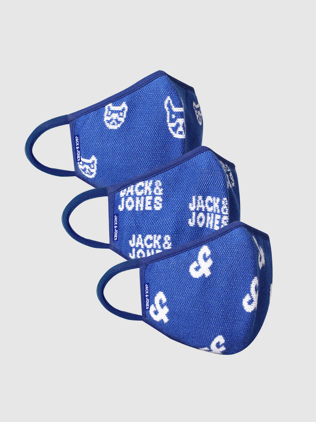 Pack of 3 Logo Print Knit 3PLY Mask