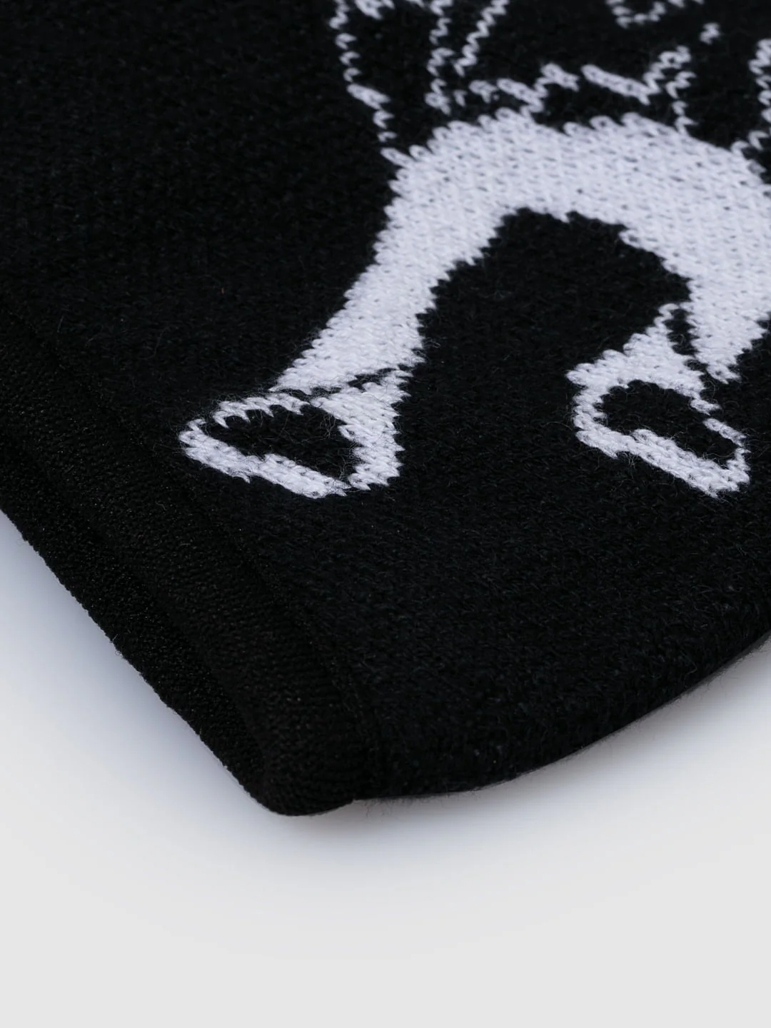 Pack of 3 Black Graphic Print Knit 3PLY Mask - Image 5