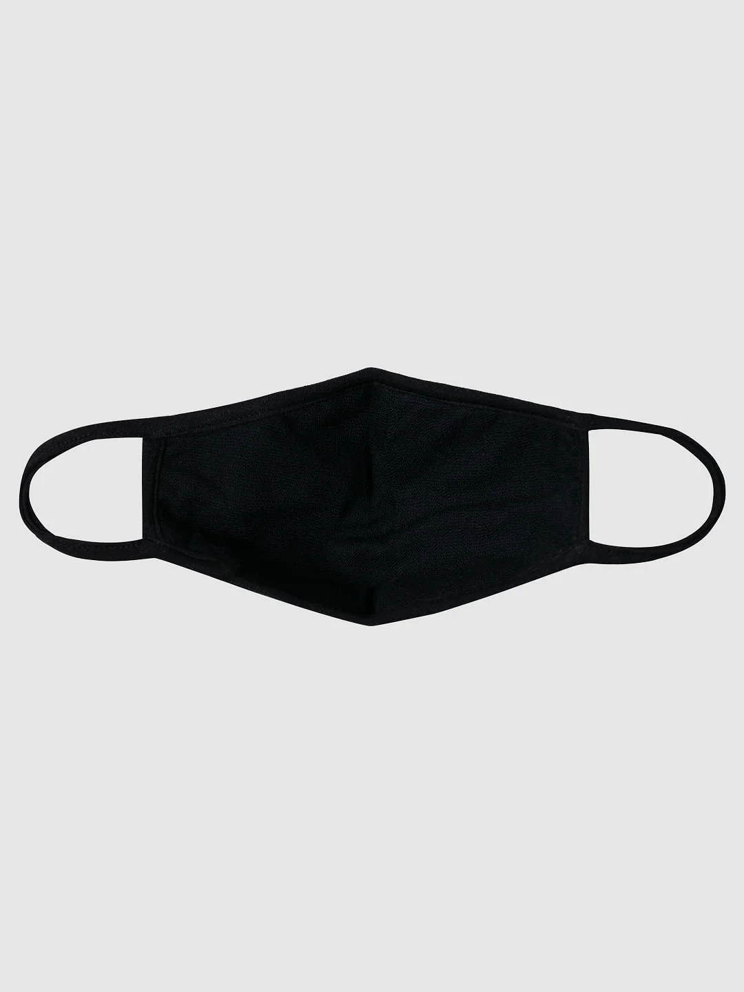 Pack of 3 Black Graphic Print Knit 3PLY Mask - Image 6