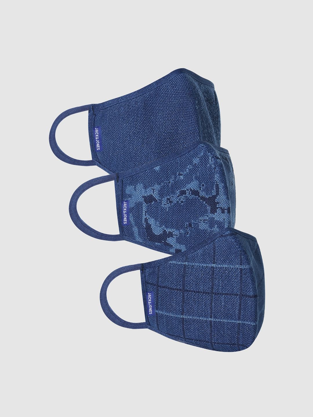 Pack of 3 Indigo Dyed 3PLY Mask