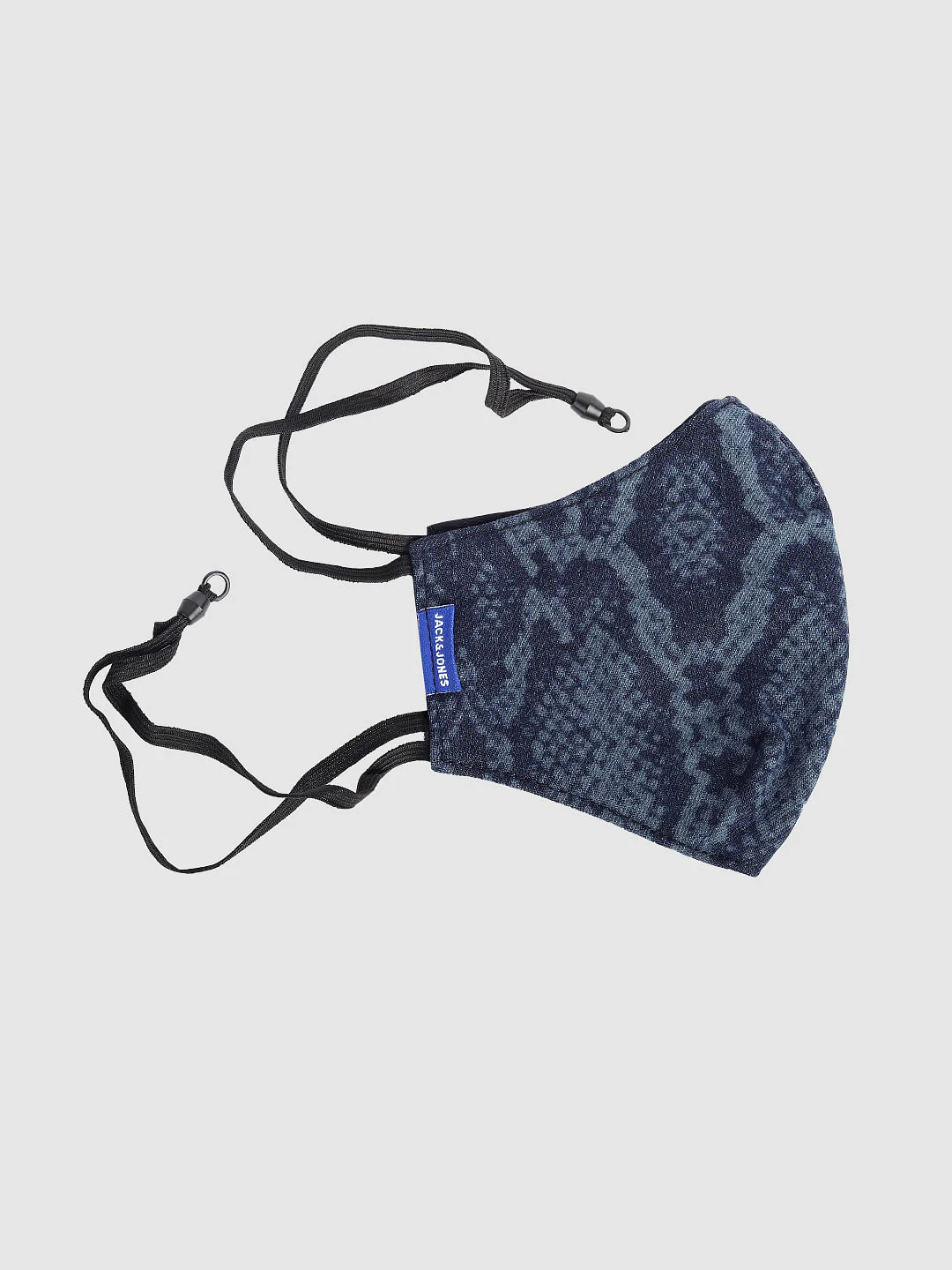 Blue 3PLY Around the Head Loops Mask - Animal Print