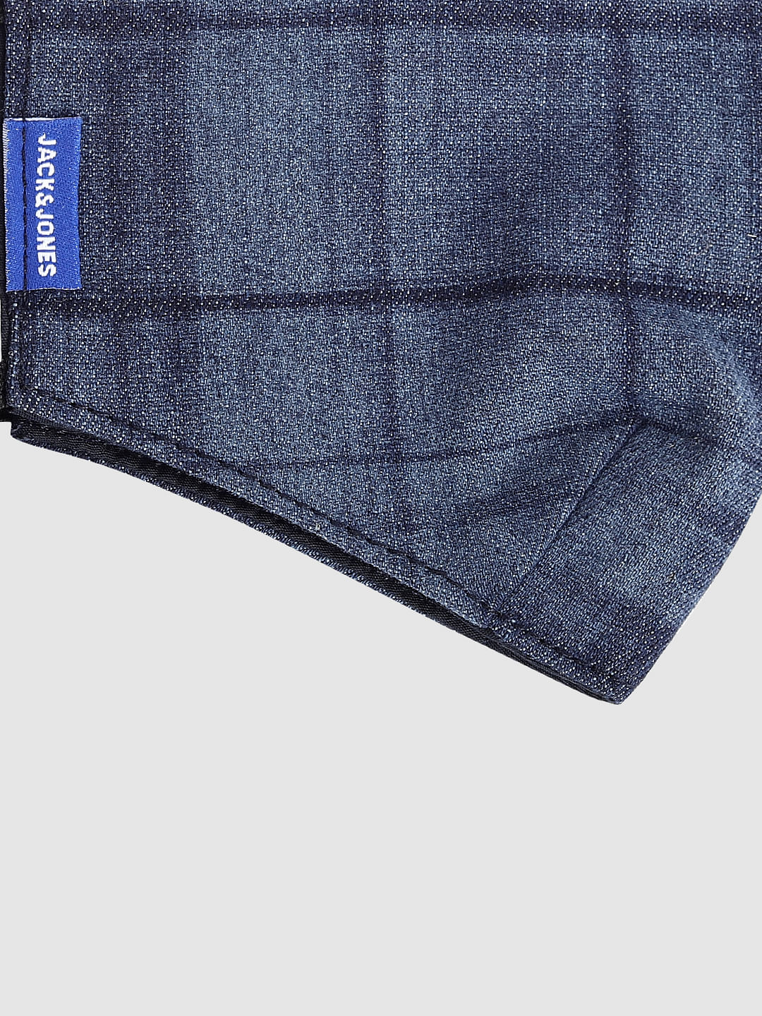 Blue Check 3PLY Around the Head Loops Mask - Image 3