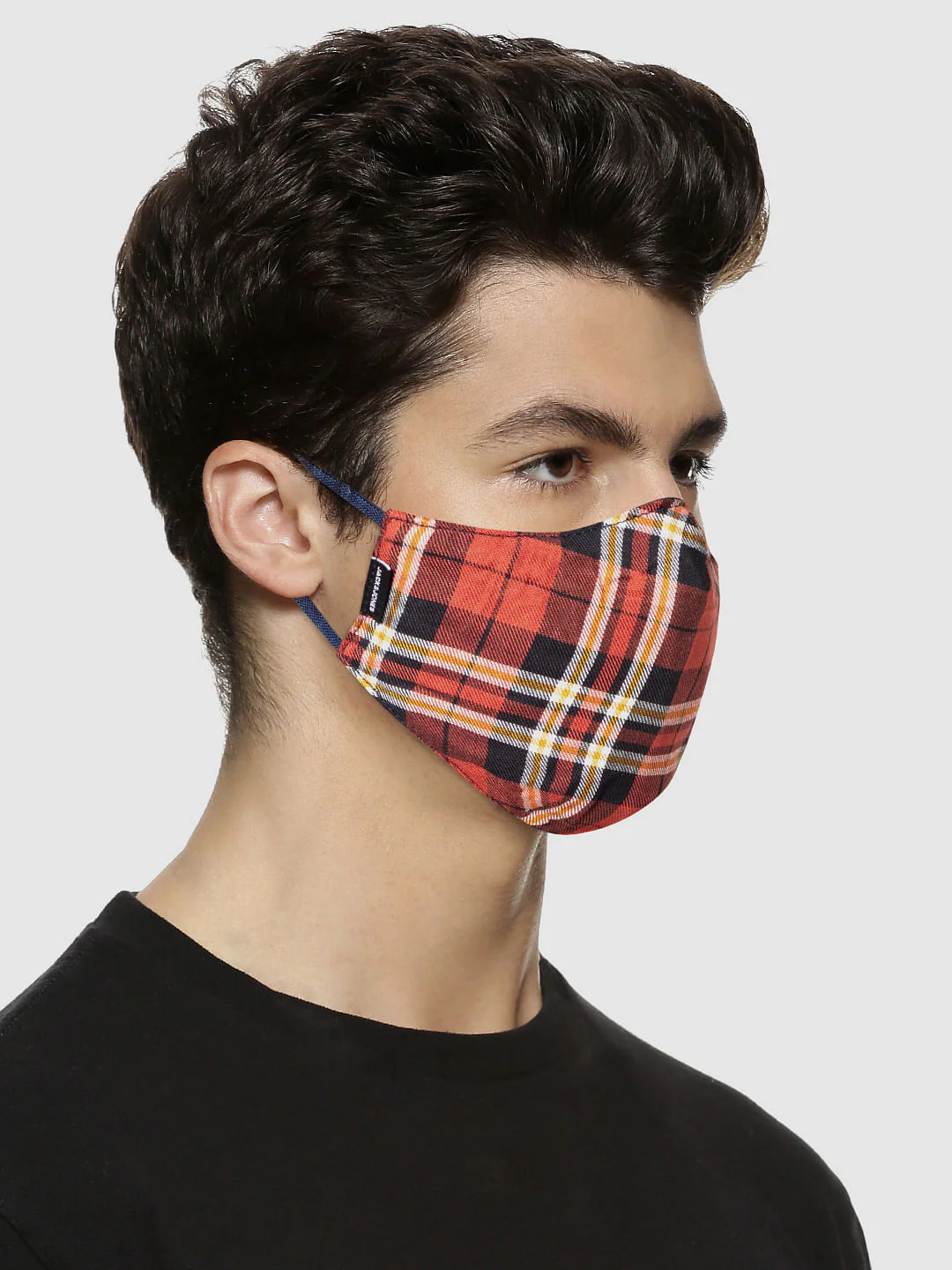 Pack of 3 Check Print 3PLY Mask - Image 3