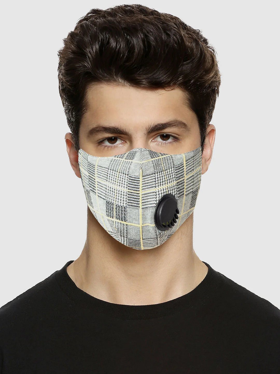 Pack of 2 Grey 3PLY Mask with Exhale Valve - Image 3