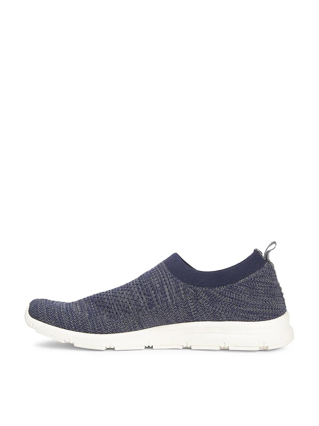 Navy Blue Knit Slip Ons - Image 2