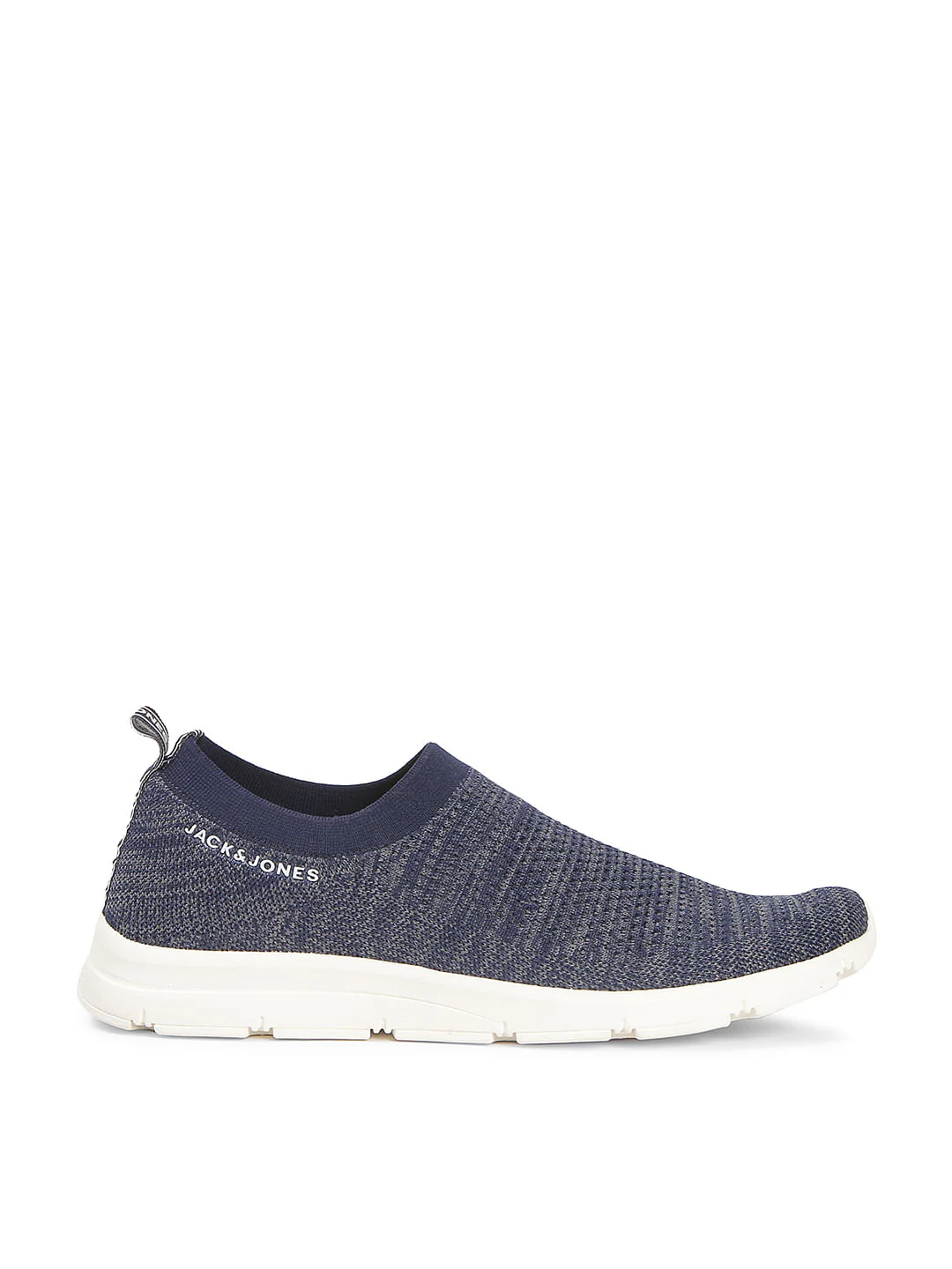 Navy Blue Knit Slip Ons - Image 3
