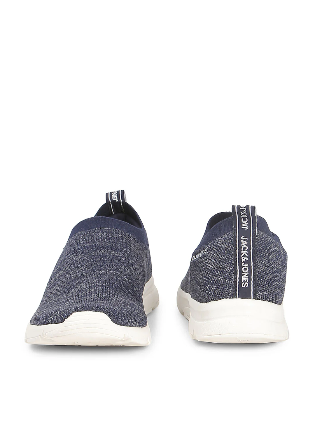 Navy Blue Knit Slip Ons - Image 5