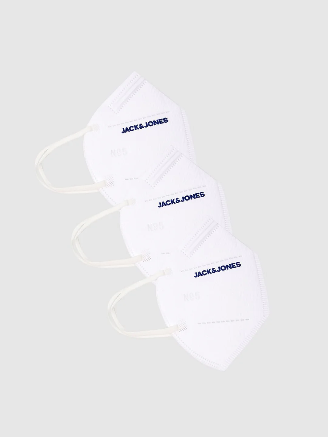 Pack of 3 White Logo Print N95 Mask with PM2.5 Filter - Image 2