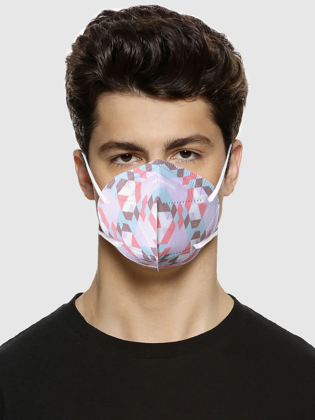 Pack of 3 Abstract Print N95 Mask with PM 2.5 Filter - Image 3