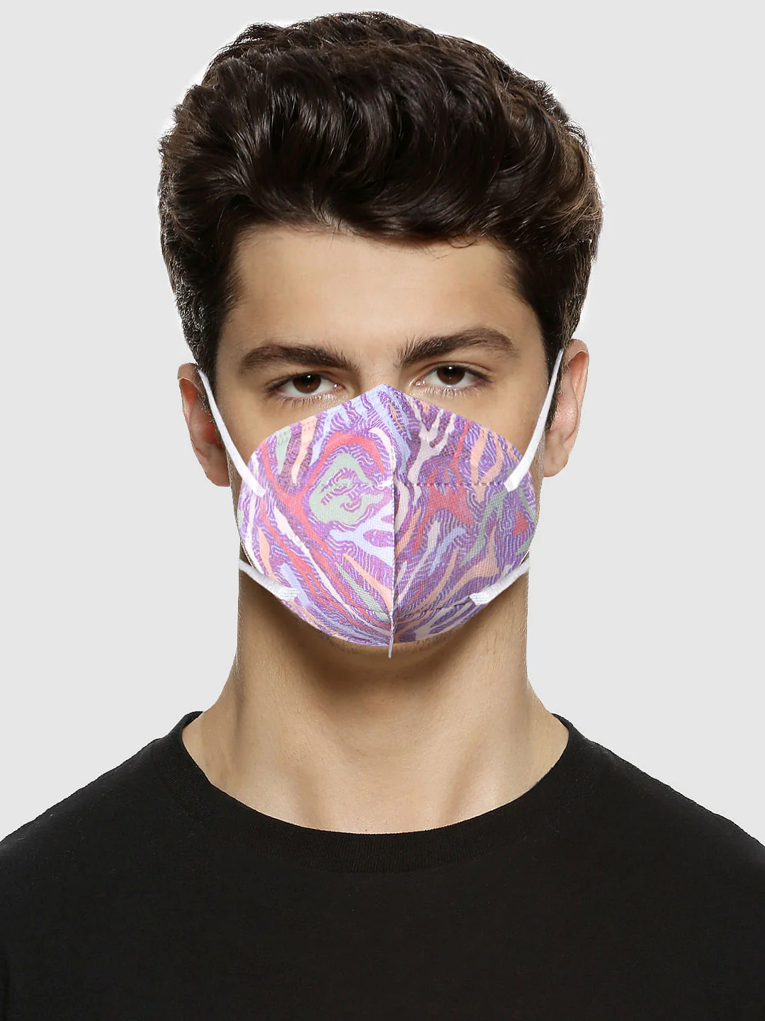 Pack of 3 Abstract Print N95 Mask with PM 2.5 Filter - Image 4