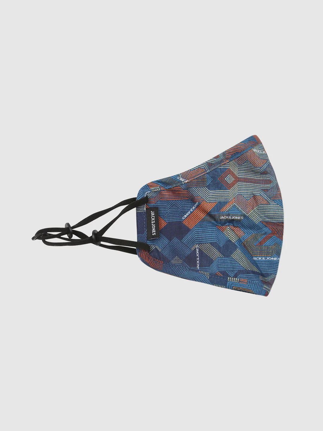Blue Abstract Print Mask with 3 Changeable PM 2.5 Filter