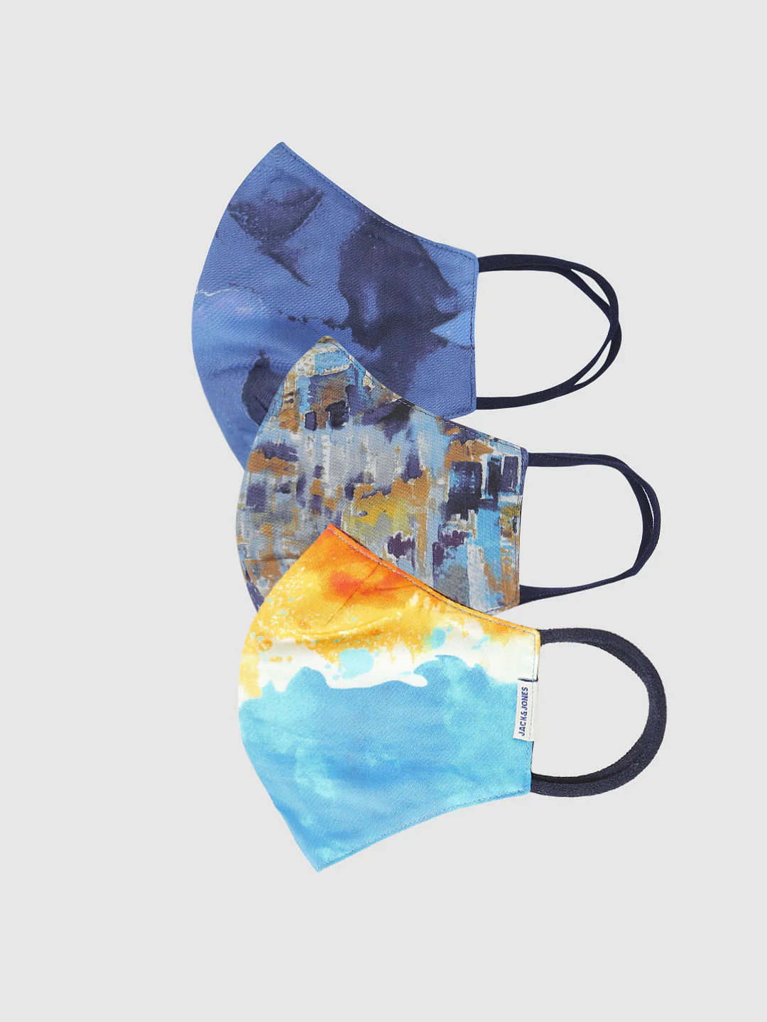 Pack of 3 Blue All Over Print B95 3 PLY Mask