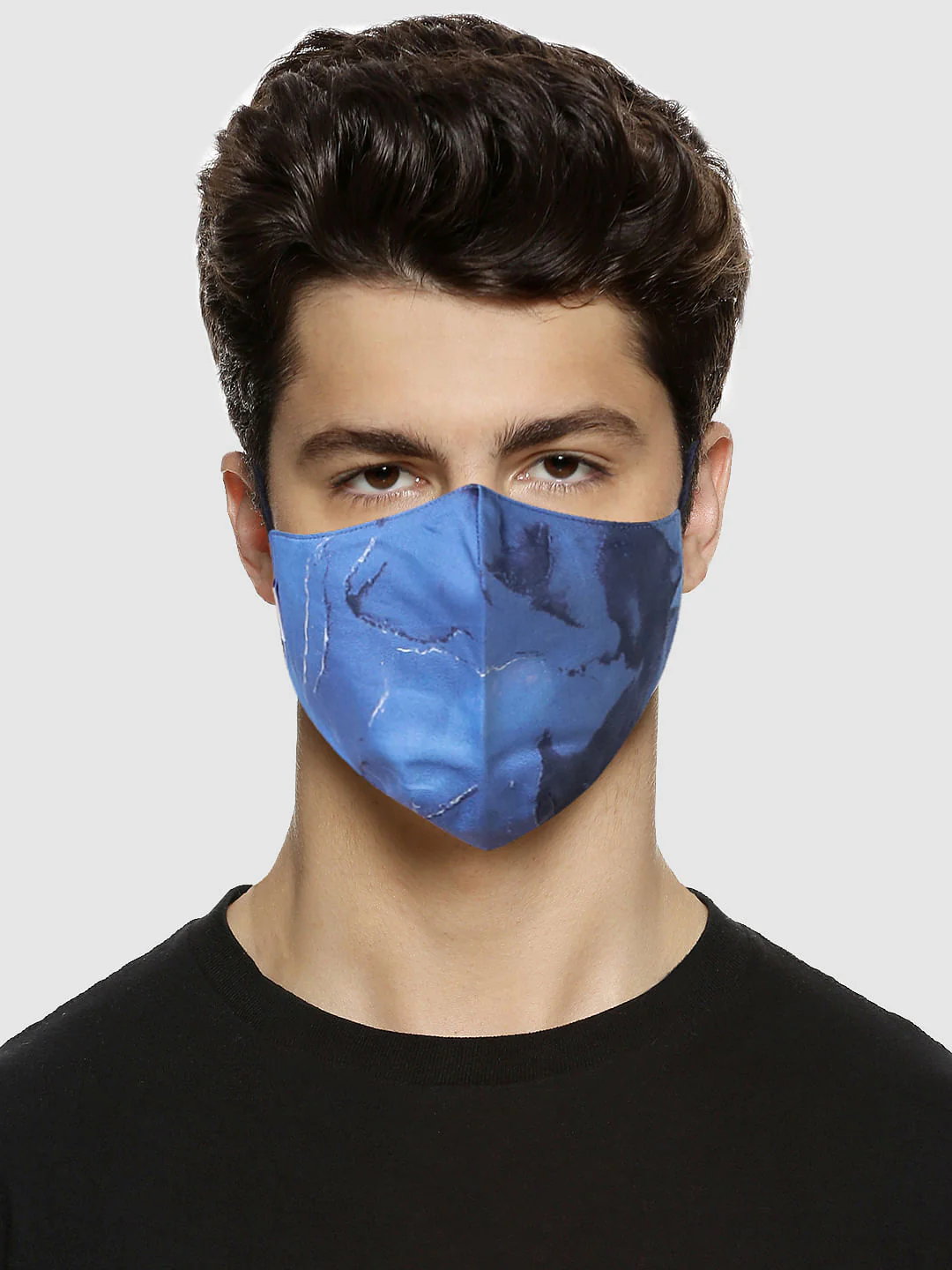 Pack of 3 Blue All Over Print B95 3 PLY Mask - Image 3