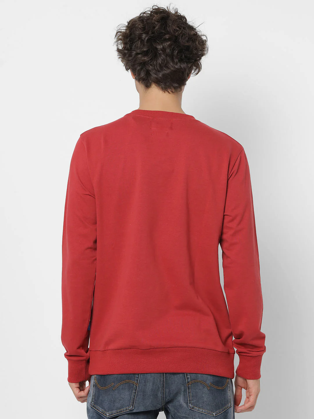 Red Logo Print Sweatshirt - Image 4