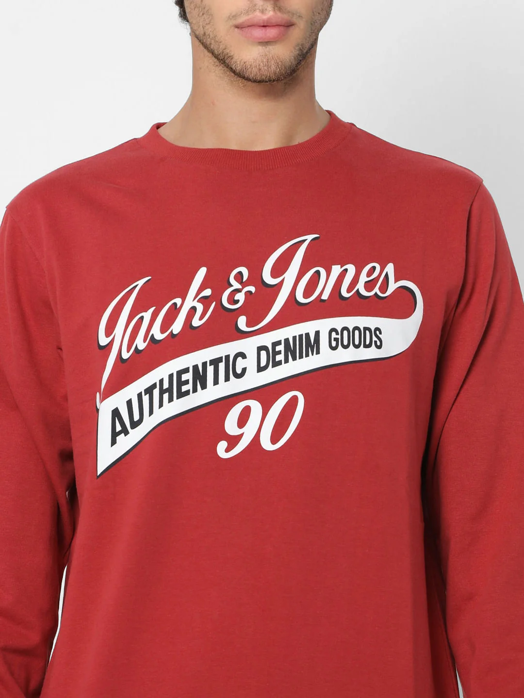 Red Logo Print Sweatshirt - Image 5