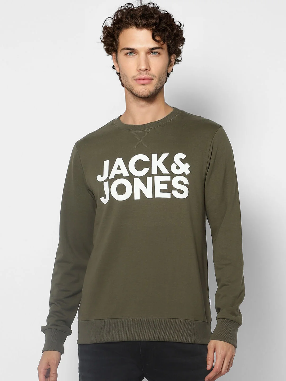 Green Logo Print Sweatshirt - Image 2