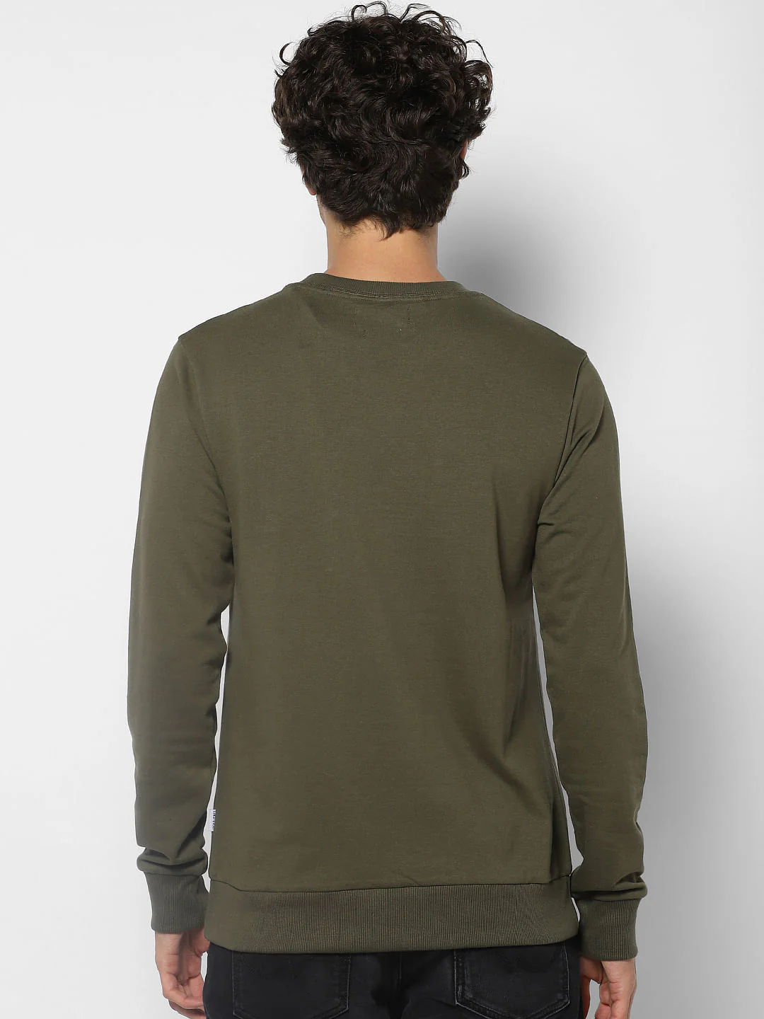 Green Logo Print Sweatshirt - Image 4