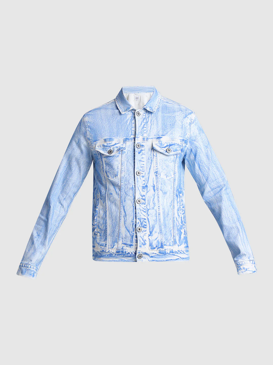 White Washed Co-ord Set Denim Jacket - Image 7