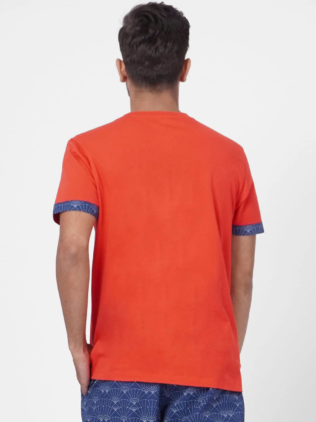 Red T-shirt & Printed Pyjama Set - Image 4