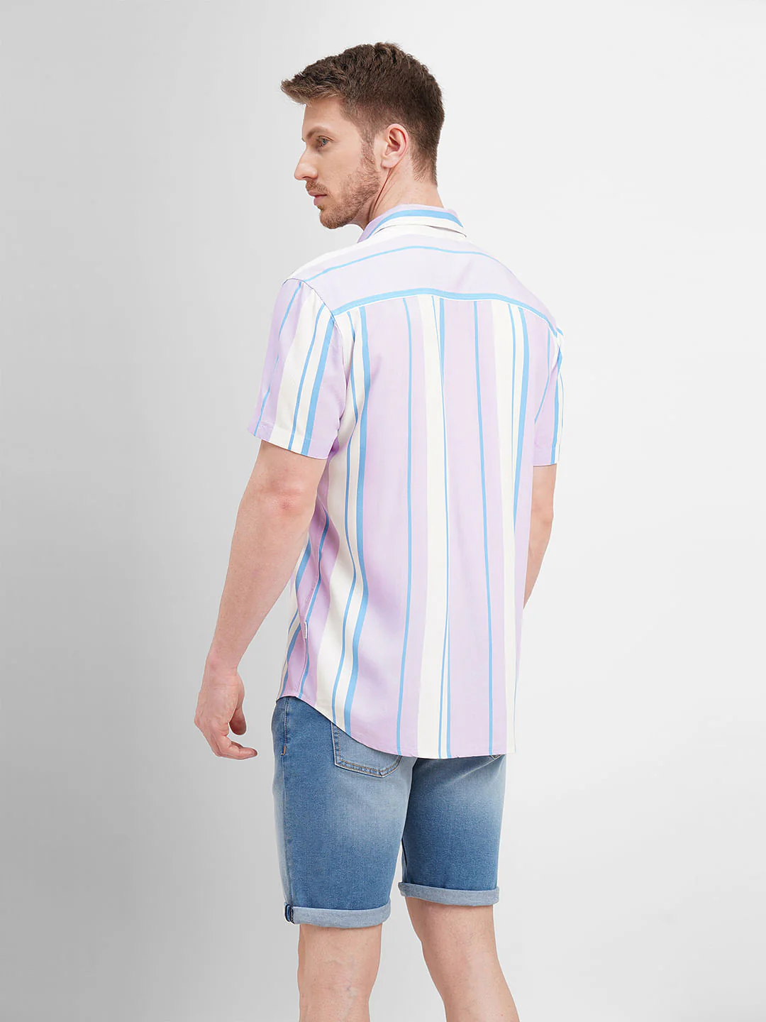 Orchid Colourblocked Short Sleeves Shirt - Image 4