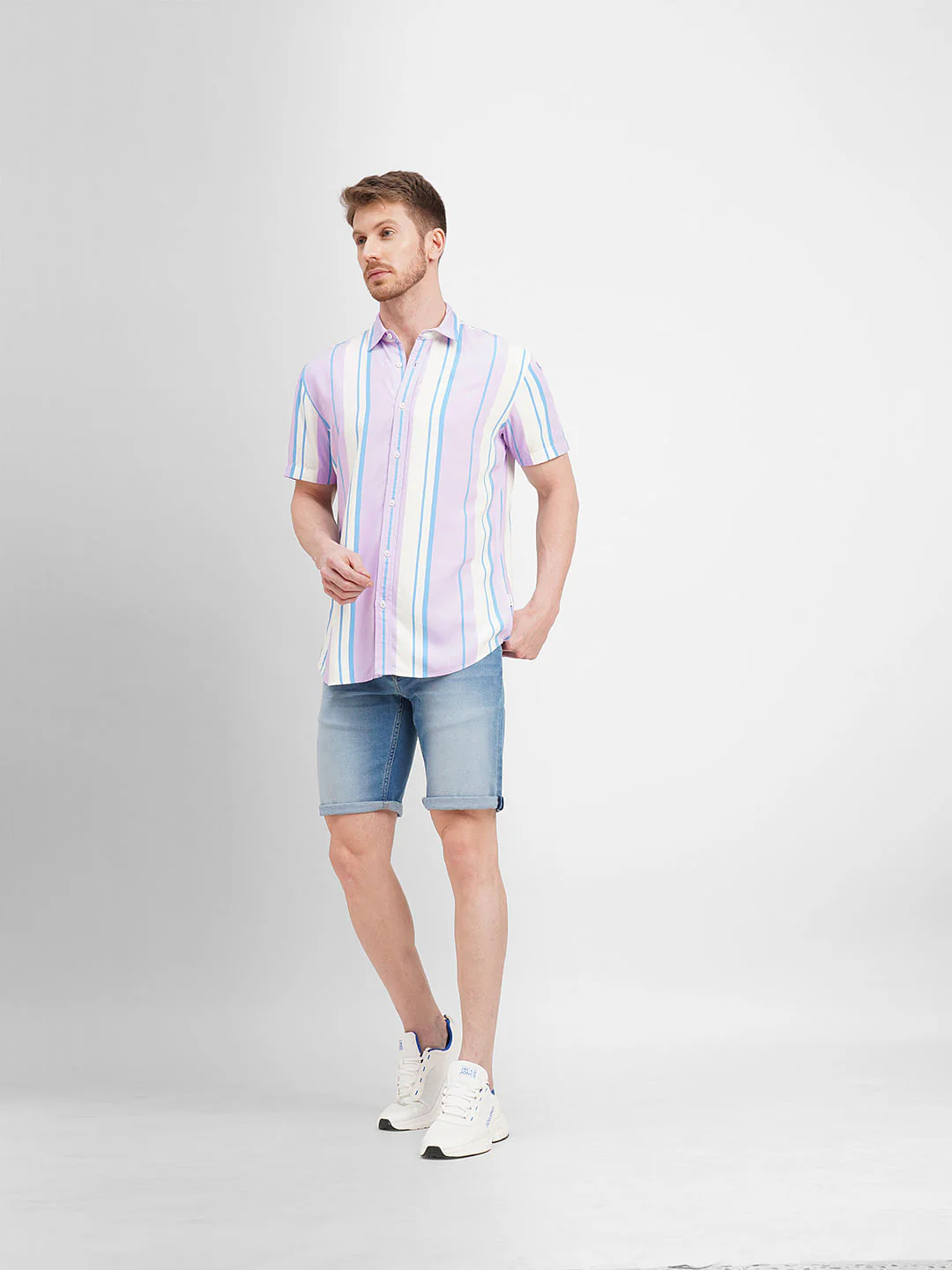 Orchid Colourblocked Short Sleeves Shirt - Image 6