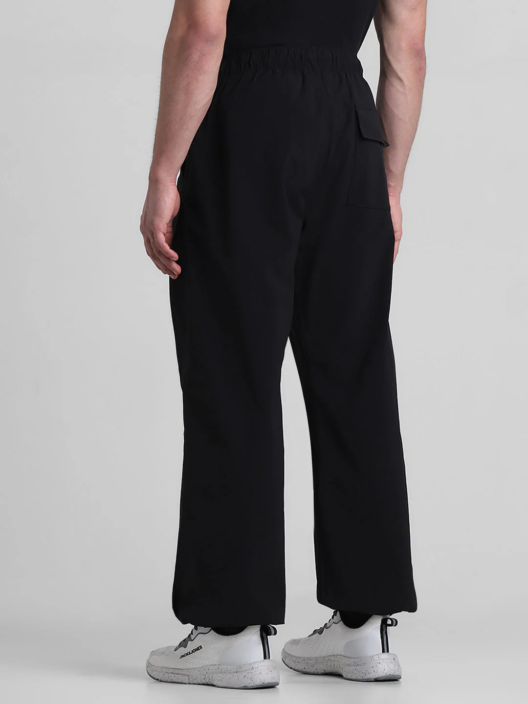 Black Mid Rise Parachute Pants - Image 3