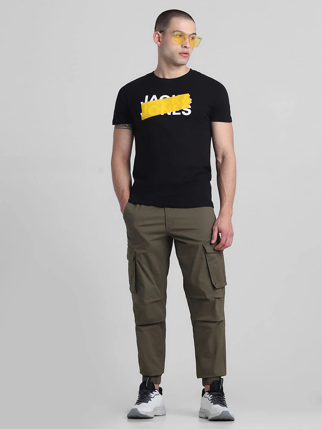 Olive Mid Rise Cargo Pants - Image 5