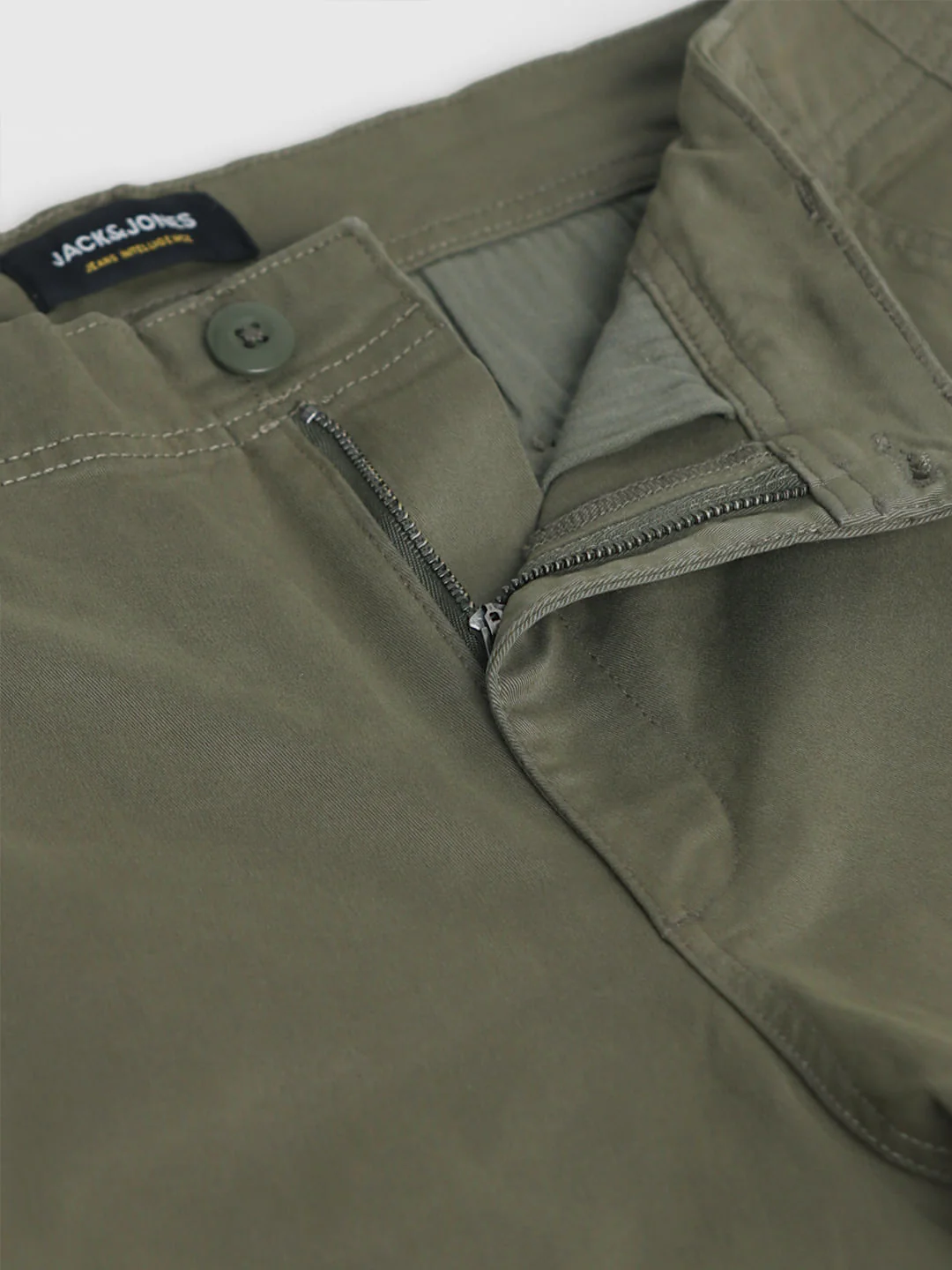 Dark Olive Mid Rise Cargo Pants - Image 5