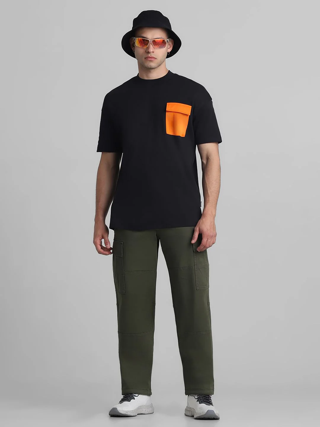 Dark Olive Mid Rise Cargo Pants - Image 6