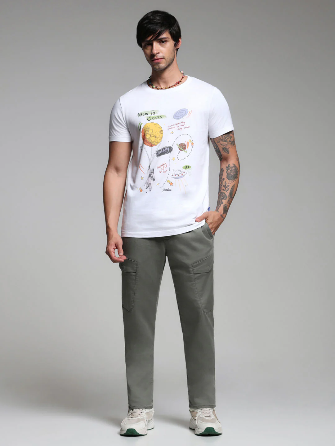 Green Mid Rise Slim Fit Pants - Image 5