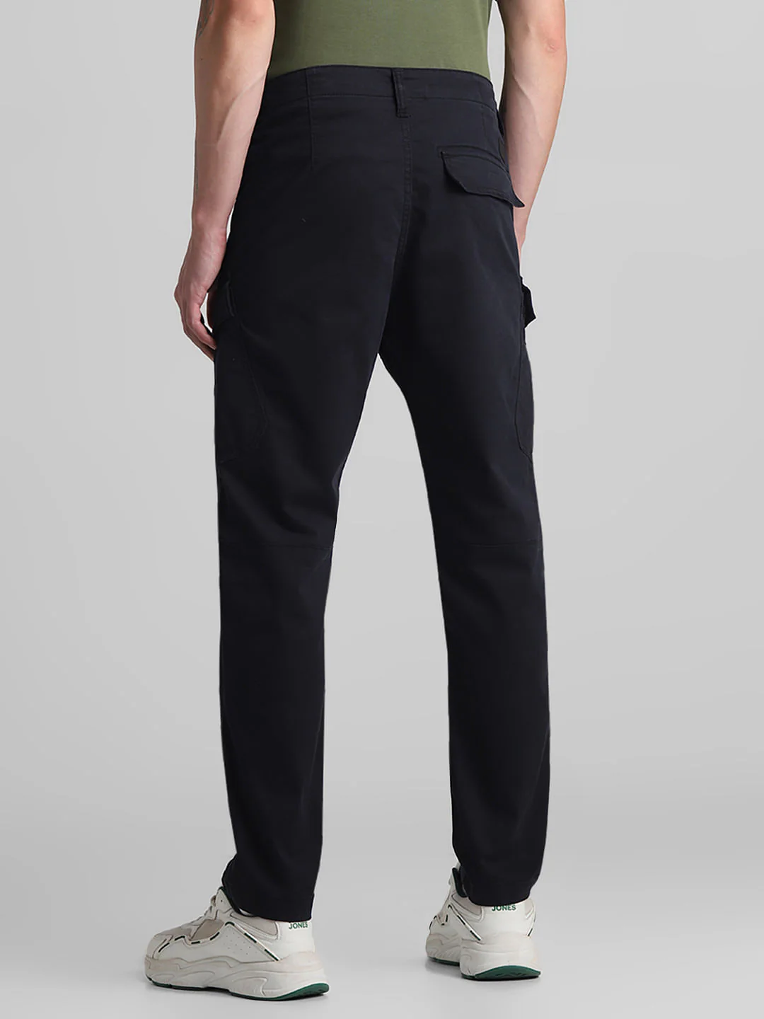Black Mid Rise Cargo Pants - Image 3