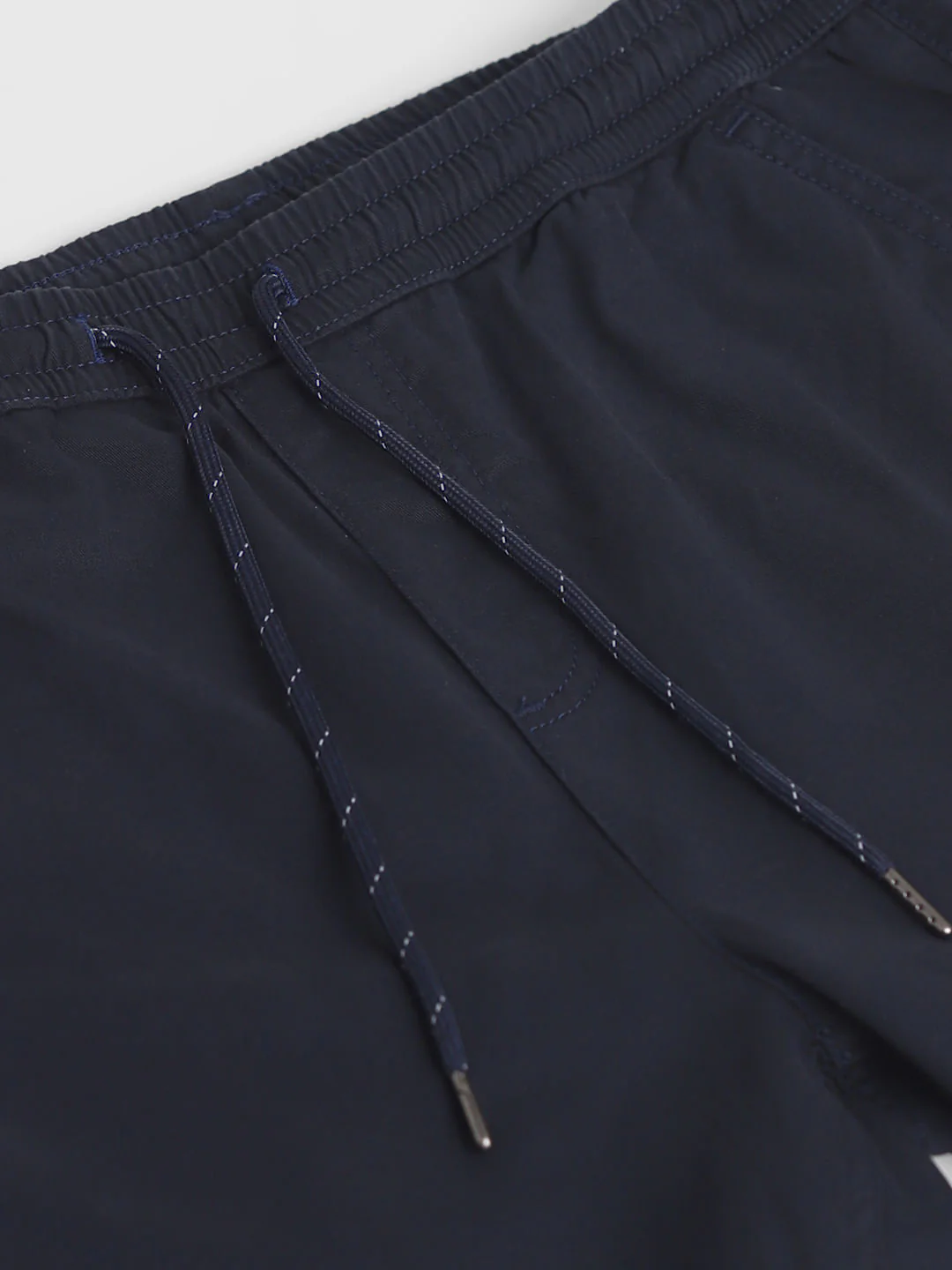 Navy Blue Mid Rise Casual Pants - Image 5