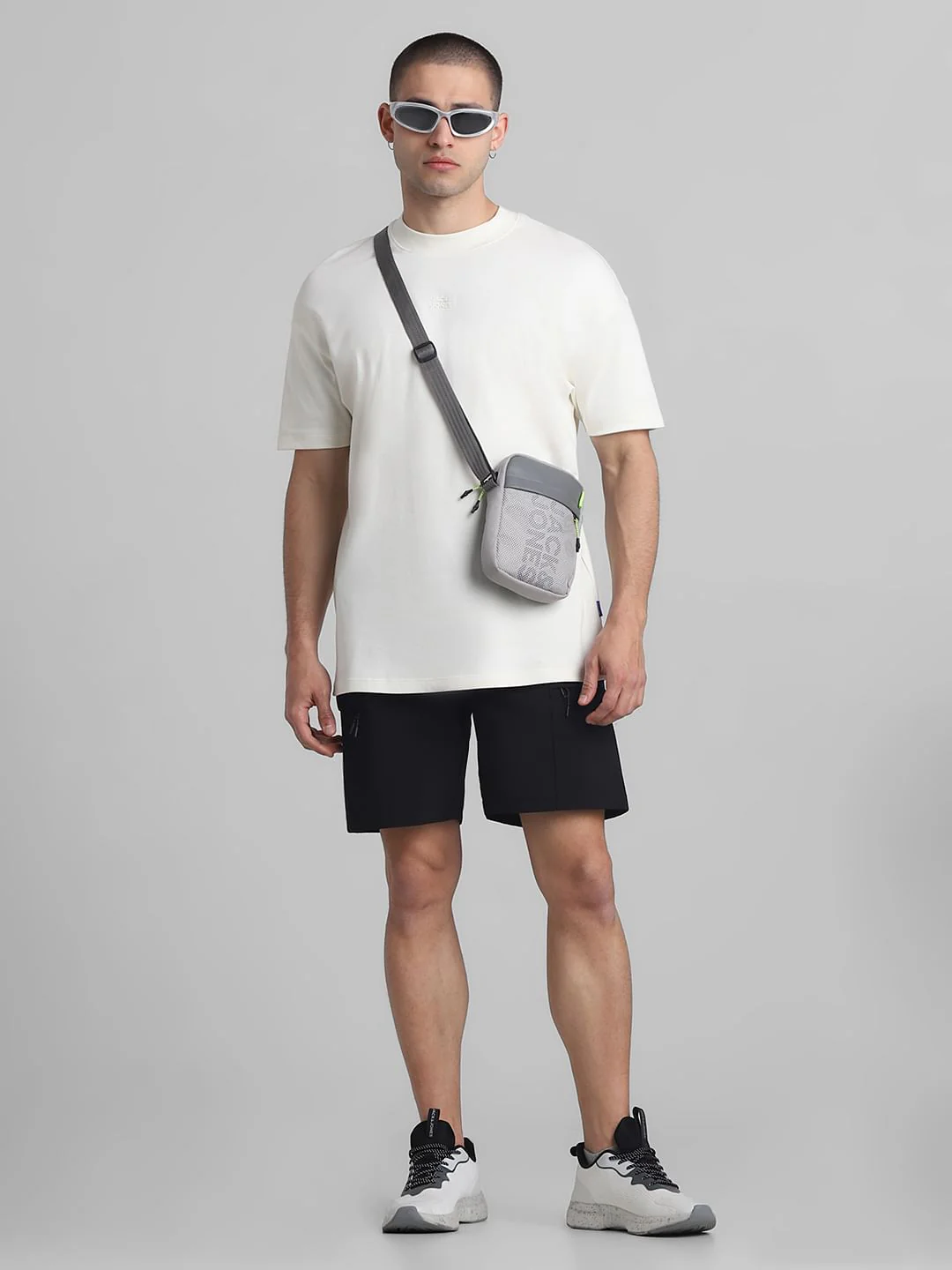 Black Low Rise Cargo Shorts - Image 6